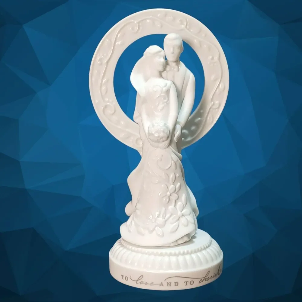Hallmark Keepsake Porcelain Wedding Cake Topper, 